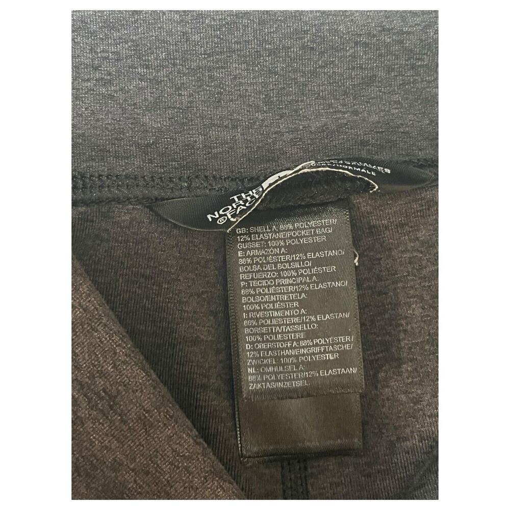 The North Face Leggings Womens S Ankle Pants Logo Stretch Pull On Yoga Gray - Picture 5 of 11
